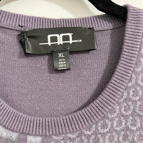 Horseware AA Platinum Sweater Size XL Lilac Purple Equestrian Ireland Wool Blend - Picture 3 of 8